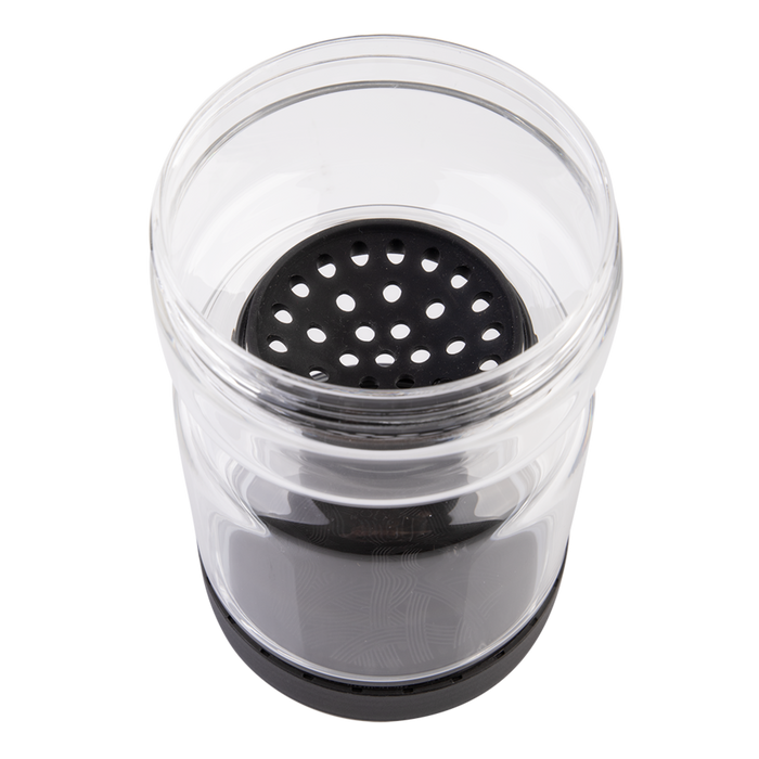 BOROSILICATE GLASS PICKLE JAR 1.1L BLACK