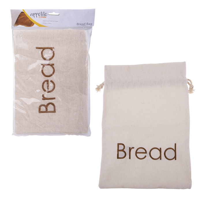 BREAD BAG EMBROIDERED 27.5 X 39CM