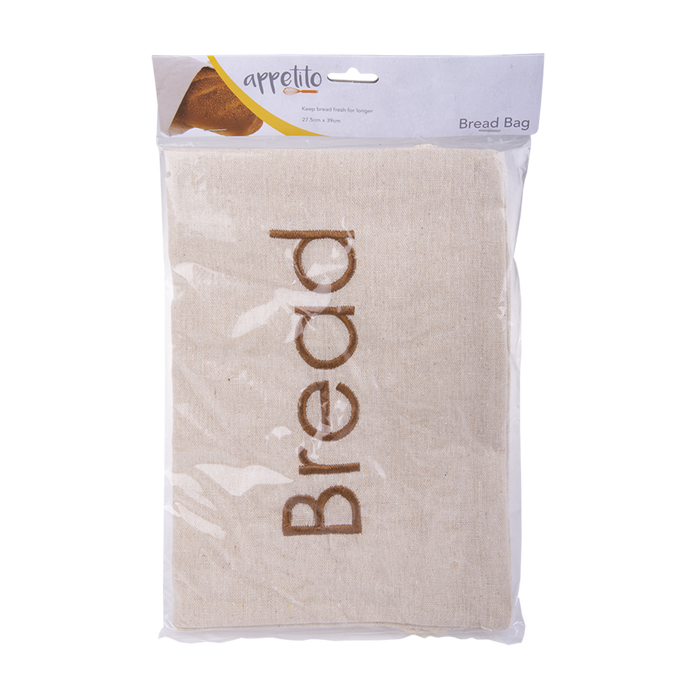 BREAD BAG EMBROIDERED 27.5 X 39CM