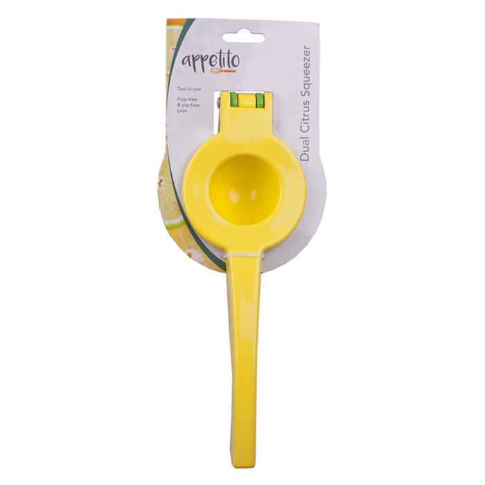 DUAL CITRUS SQUEEZER YELLOW/GREEN
