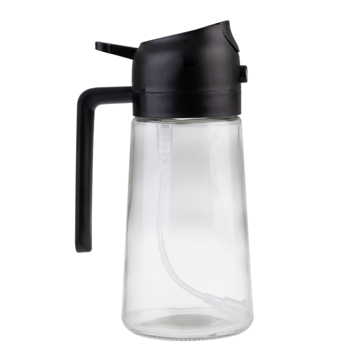 DUAL FUNCTION OIL SPRAYER & POURER BLACK