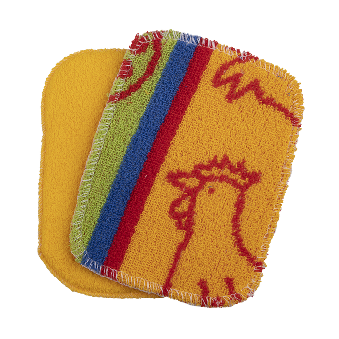 UNIVERSAL SCRUB TWIN PACK CLOTH & SPONGE 12 X 16.5CM 4 ASST. DESIGNS