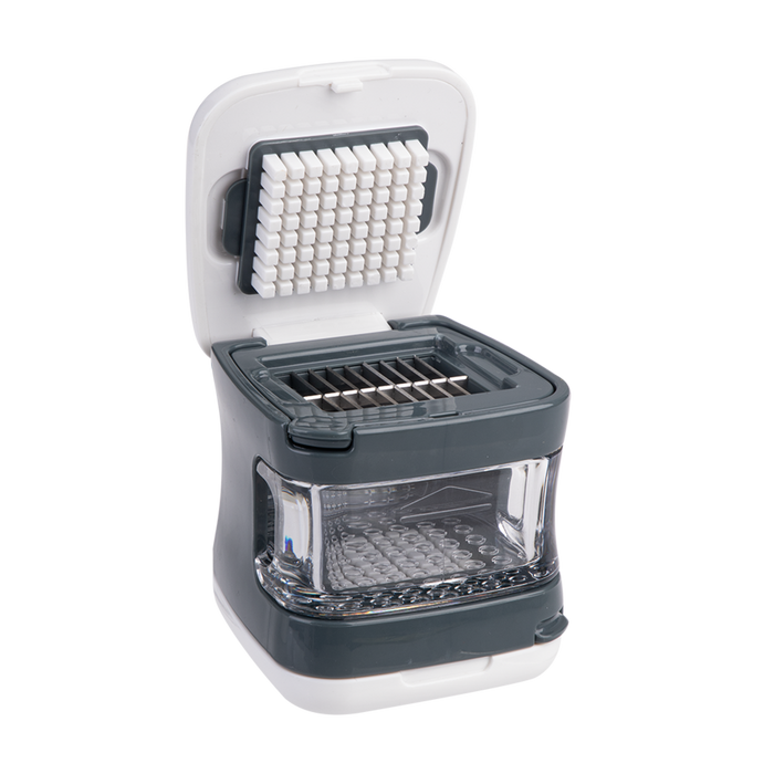GARLIC CUBE DICER/SLICER CHARCOAL & WHITE