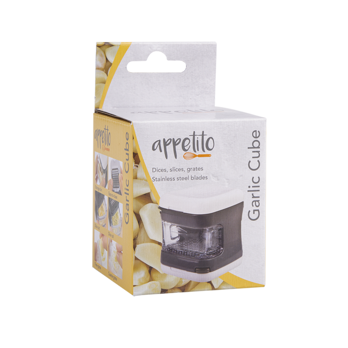GARLIC CUBE DICER/SLICER CHARCOAL & WHITE