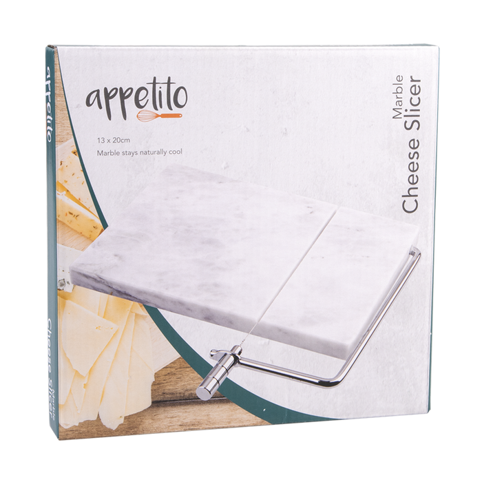 GREY MARBLE CHEESE BOARD SLICER 20 X 13CM