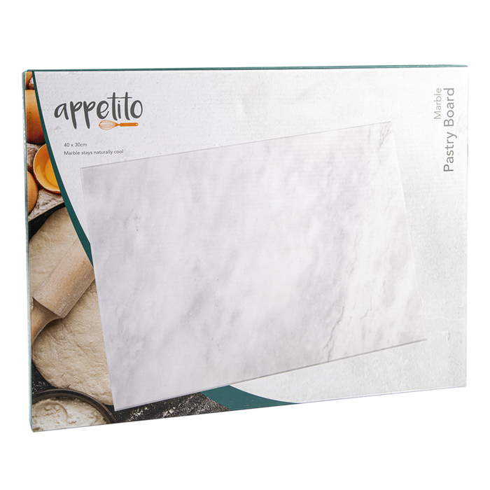 GREY MARBLE PASTRY BOARD 40 X 30CM