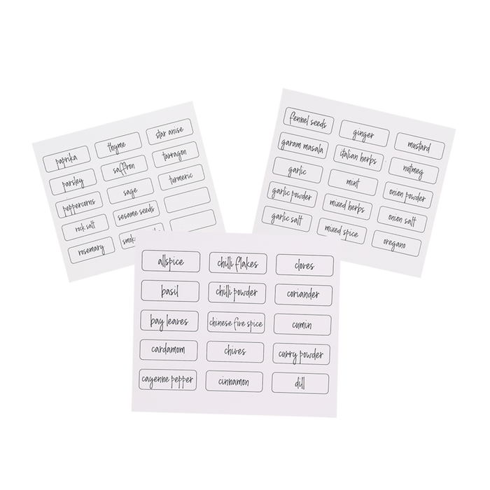 HERB & SPICE LABELS PACK 45