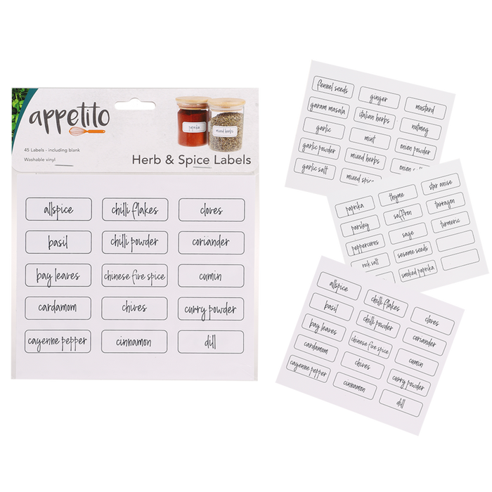 HERB & SPICE LABELS PACK 45