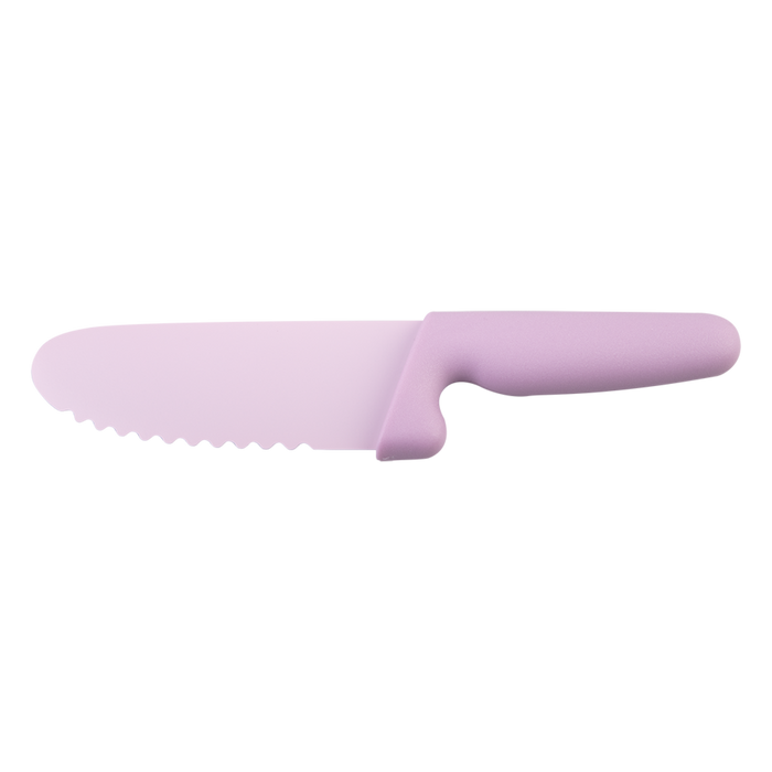 KID'S SAFETY KNIFE W/NON-STICK SERRATED BLADE PINK
