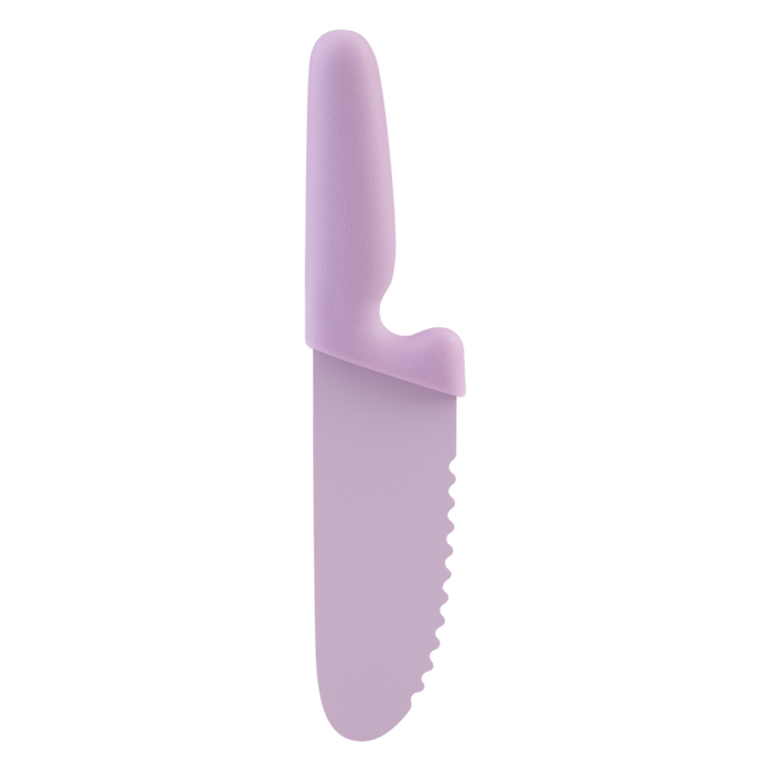 KID'S SAFETY KNIFE W/NON-STICK SERRATED BLADE PINK