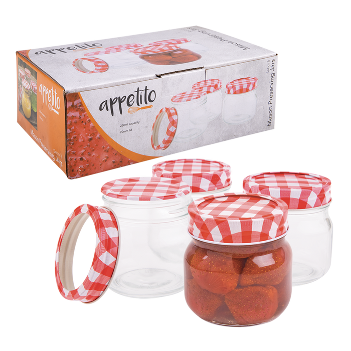 PRESERVING JARS 250ML SET 6
