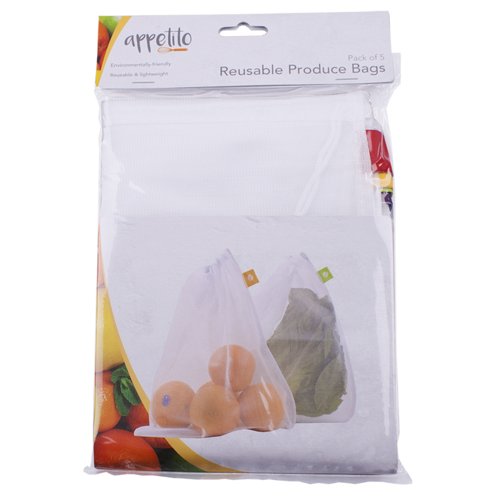 MESH PRODUCE BAGS SET 5