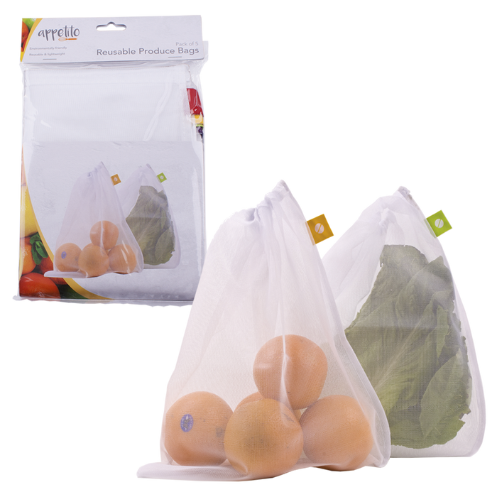 MESH PRODUCE BAGS SET 5