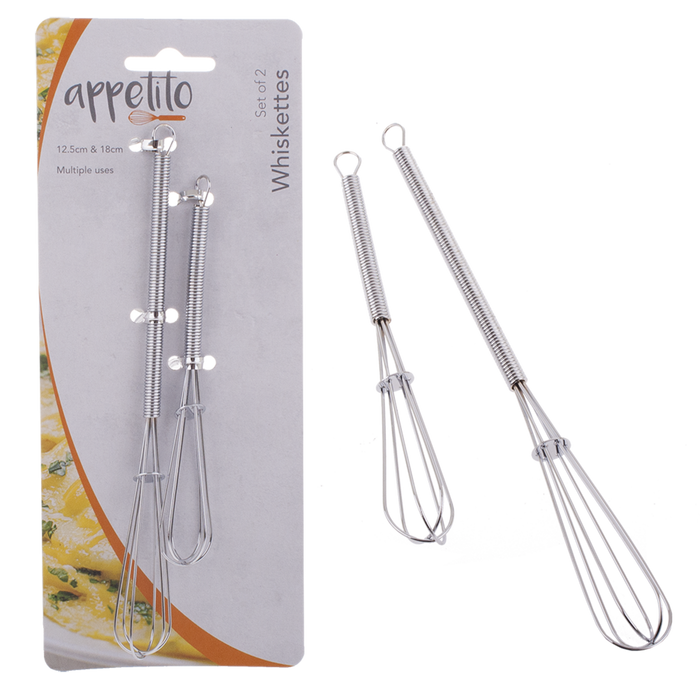 SET 2 WHISKETTES 12.5CM & 18CM