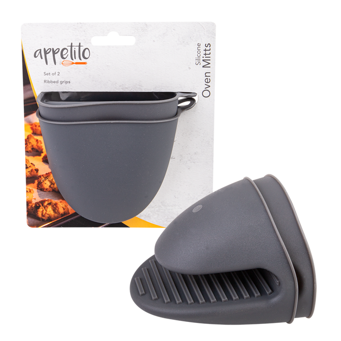 OVEN MITTS SET 2 CHARCOAL