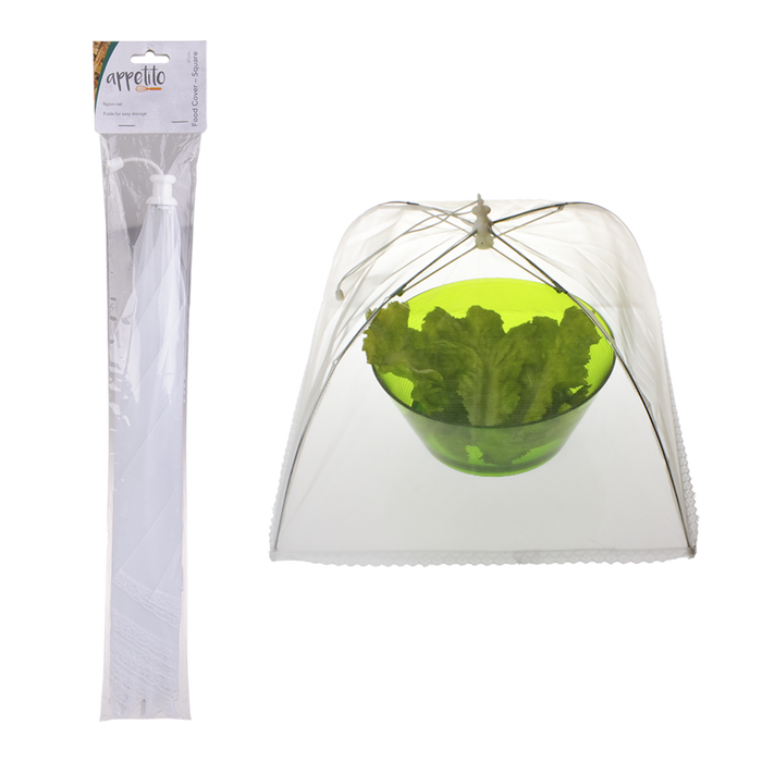 41CM SQ. NYLON NET FOOD COVER WHITE