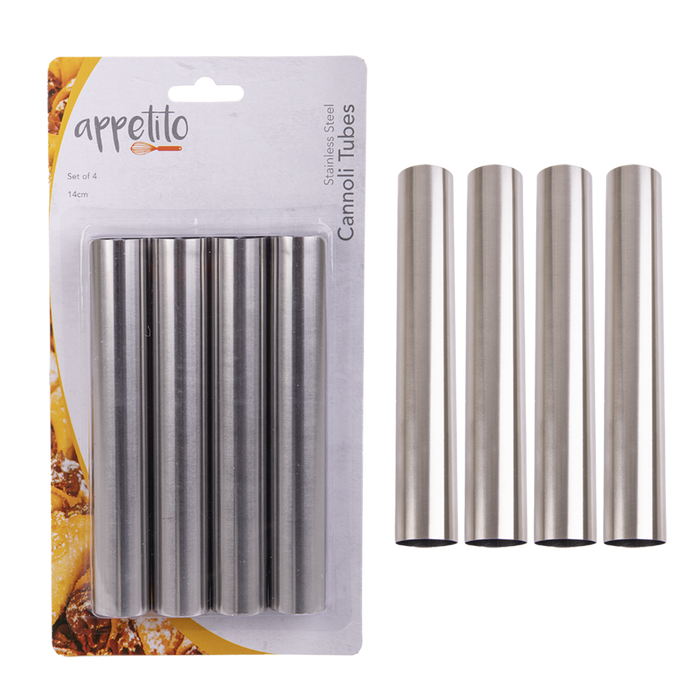 S/S CANNOLI TUBES SET 4