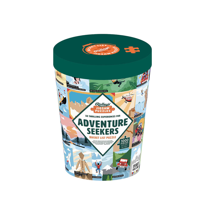 Ridleys Bucket List Puzzle:50 Thrilling Experiences-1000pc Multi-Coloured