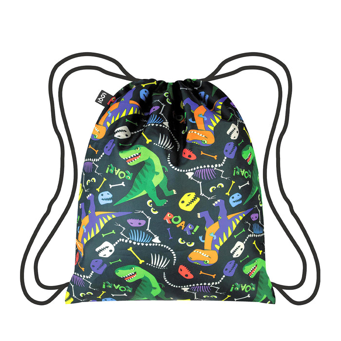 LOQI Kids Dinosaur Roar Mini Backpack Multi-Coloured