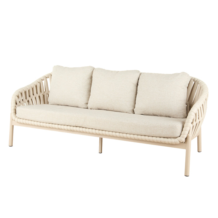 Grand Designs Elwood Outdoor 3 Seater Sofa Cream