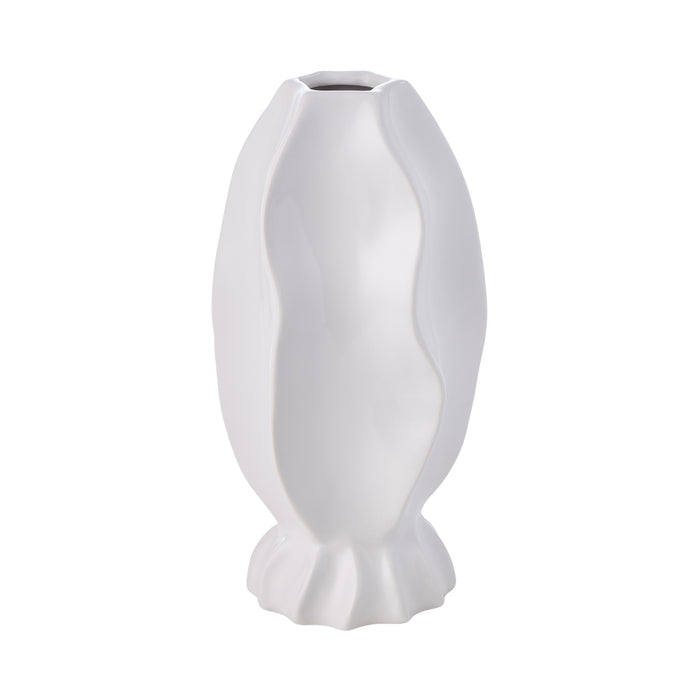 Amalfi Rippled Gloss Vessel White