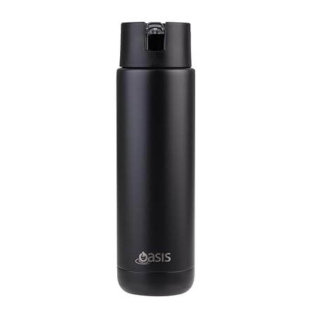 CERAMIC LINED S/S T/WALL INS. DRINK BOTTLE 700ML BLACK