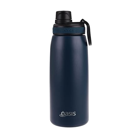 S/S D/WALL INS. SPORTS BOTTLE W/SCREW CAP 780ML NAVY