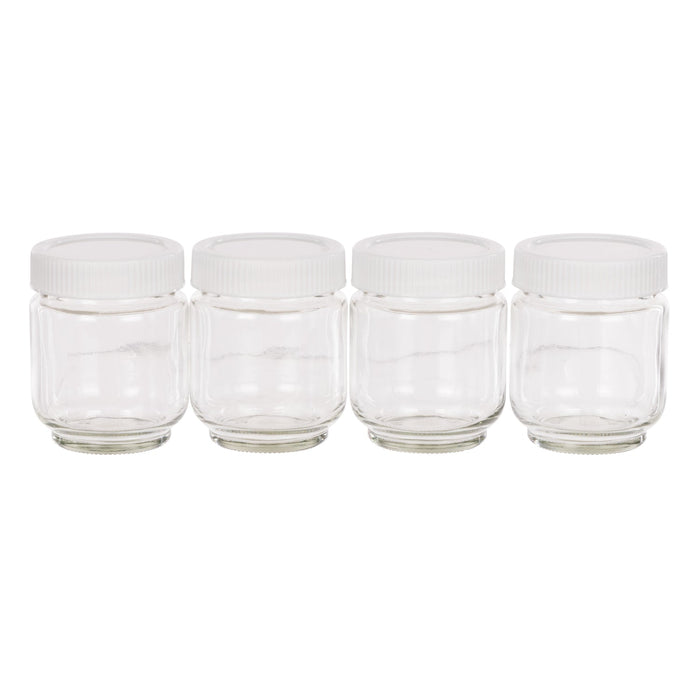 Davis & Waddell Multi Yoghurt Maker Jars 190ml Clear