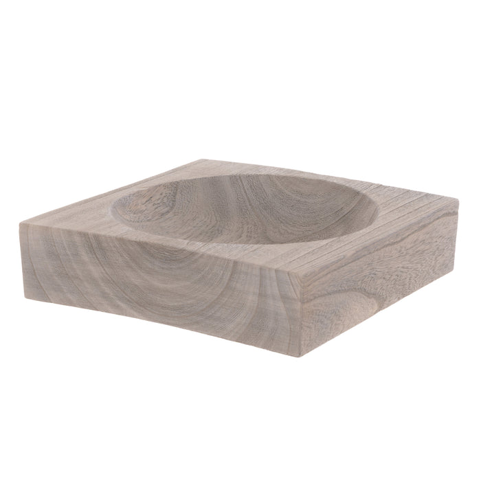 Amalfi Cillian Wooden Bowl Grey wash