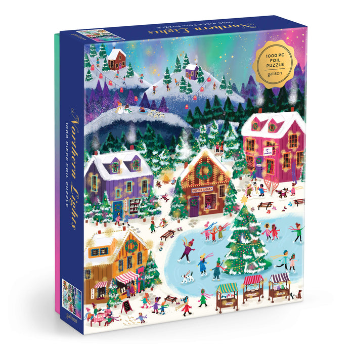 Galison Joy Laforme Northern Lights Foil Puzzle - 1000pc Multi-Coloured