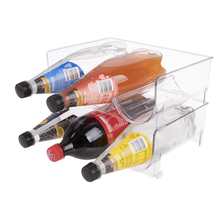 6 BOTTLE 2-TIER WINE RACK 29.3 X 20.5 X 20CM CLEAR