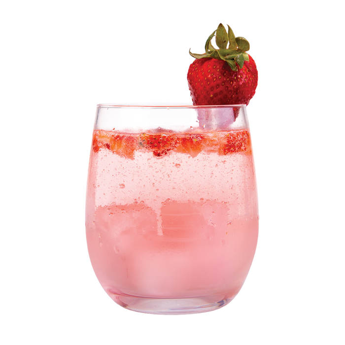 ROSE QUARTZ GIN STONES SET 6 W/BAG