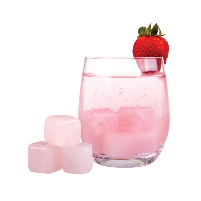 ROSE QUARTZ GIN STONES SET 6 W/BAG