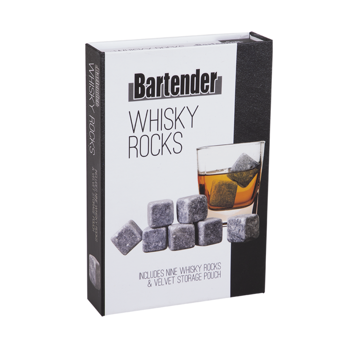 WHISKY ROCKS SET 9 W/BAG