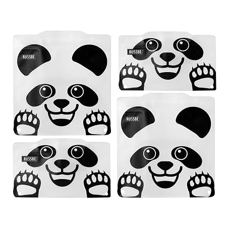 SNACK/SANDWICH BAGS SET 4 - PANDA