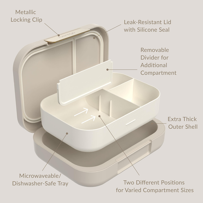 "MODERN" LUNCH BOX SANDSTONE