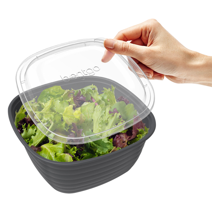 "PREP" 1 COMPARTMENT BOWL 10 PACK GRAPHITE