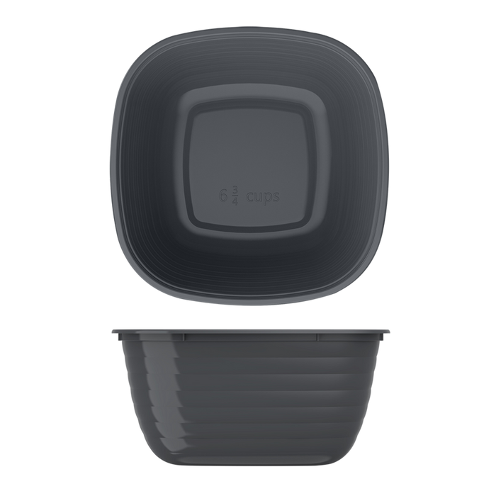 "PREP" 1 COMPARTMENT BOWL 10 PACK GRAPHITE