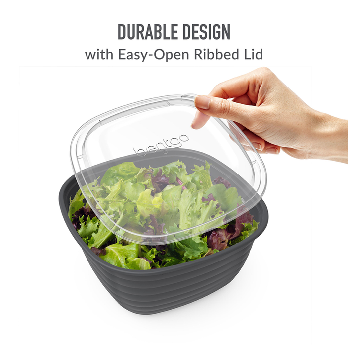 "PREP" 1 COMPARTMENT BOWL 10 PACK GRAPHITE