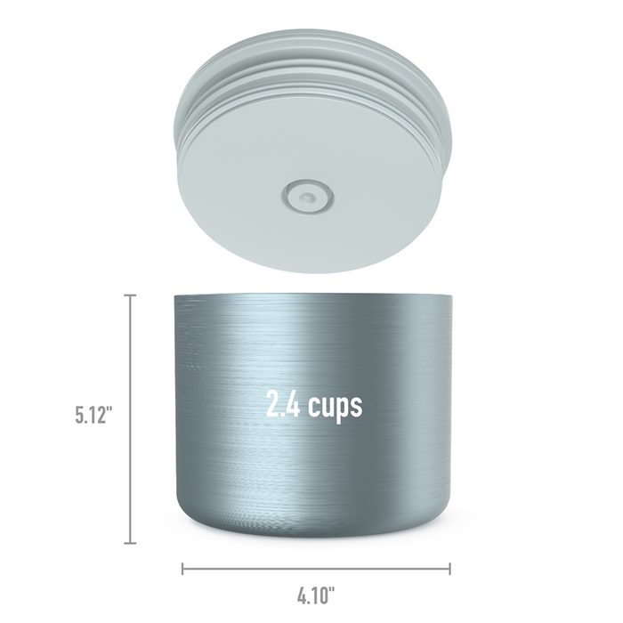 S/S INS. FOOD CONTAINER 560ML AQUA