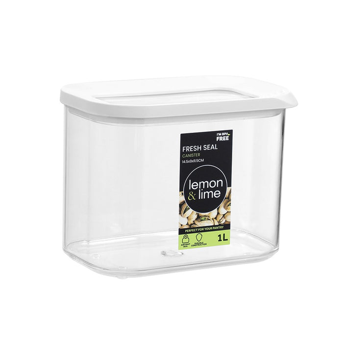 Lemon & Lime FRESH SEAL CANISTER 1L 14.5X9X11.5CM