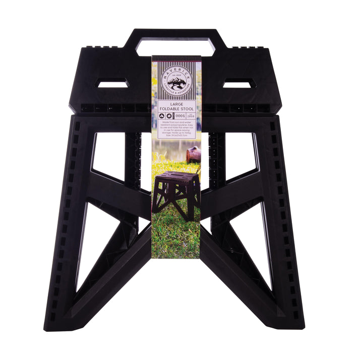 Maverick Foldable Stool Large Black