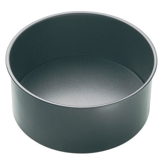 MasterPro Non-Stick Loose Base Round Deep Cake Pan Black