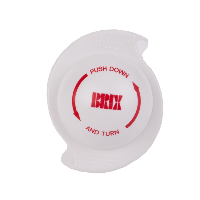 Brix Multigrip Safety Cap Bottle Opener - White"MULTIGRIP" SAFETY CAP BOTTLE OPENER WHITE