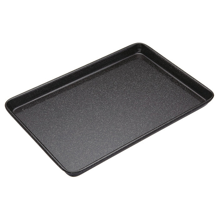 MasterPro Professional Vitreous Enamel Baking Tray Black