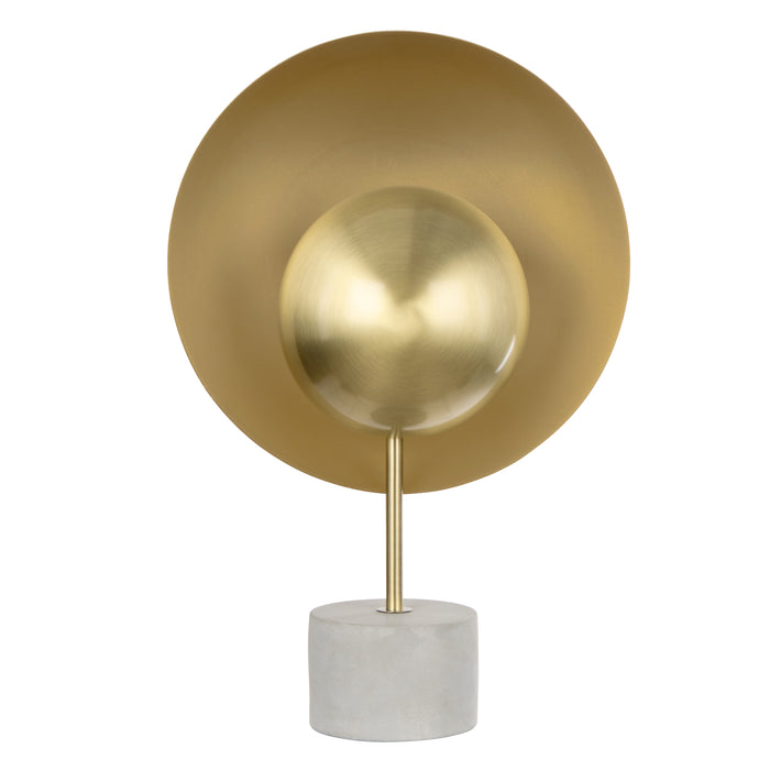 Grand Designs Owen Table Lamp Antique Brass & Cement