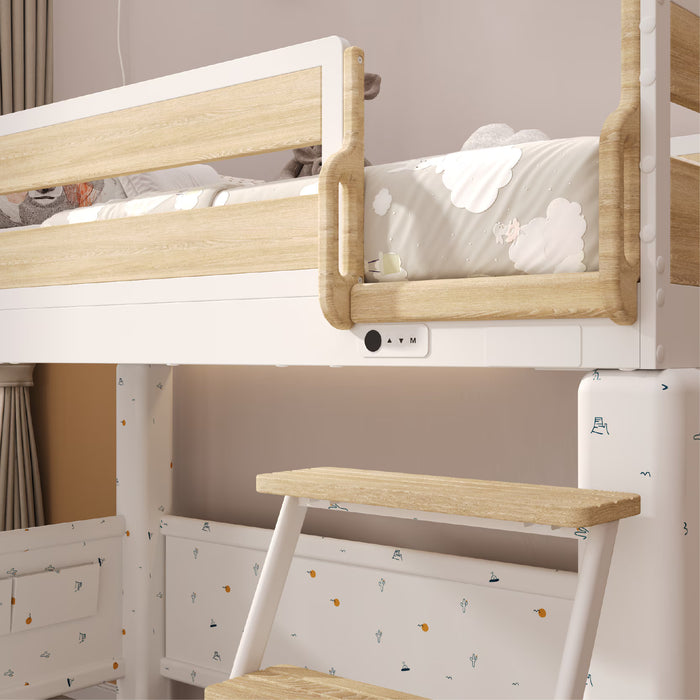 Flexispot Bunk Bed Adjustable Height Loft Bed - Modern Design & Versatile Functionality