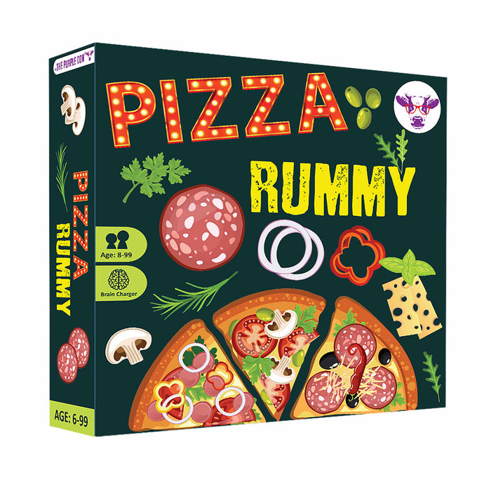 The Purple Cow Pizza Party Rummy Multi-Coloured