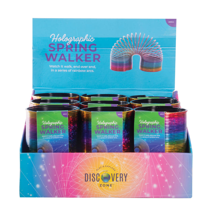 Discovery Zone XL Holographic Spring Walker CDU 9pcs Rainbow