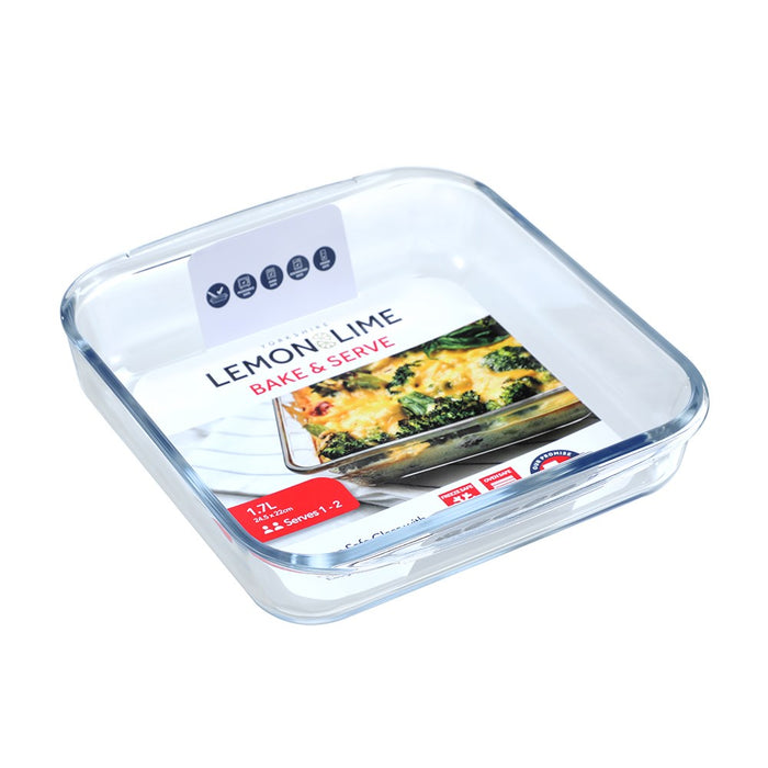 Lemon & Lime YORKSHIRE GLASS BAKEWARE 1.7L 24.5X22X5CM